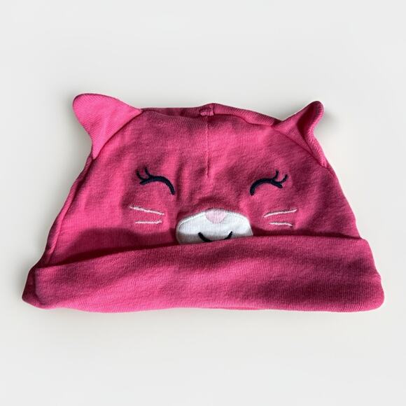 Little Wonders Baby Girls Fleece Hoodie Jackets & Cat Hat Bundle 6-9M - Picture 5 of 5